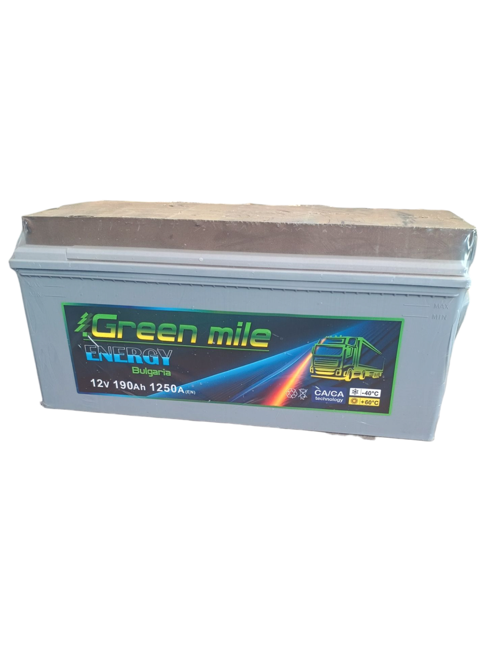 Аккумулятор 190 Ah (1250EN) 12v GREEN mile ENERGY, фото 1