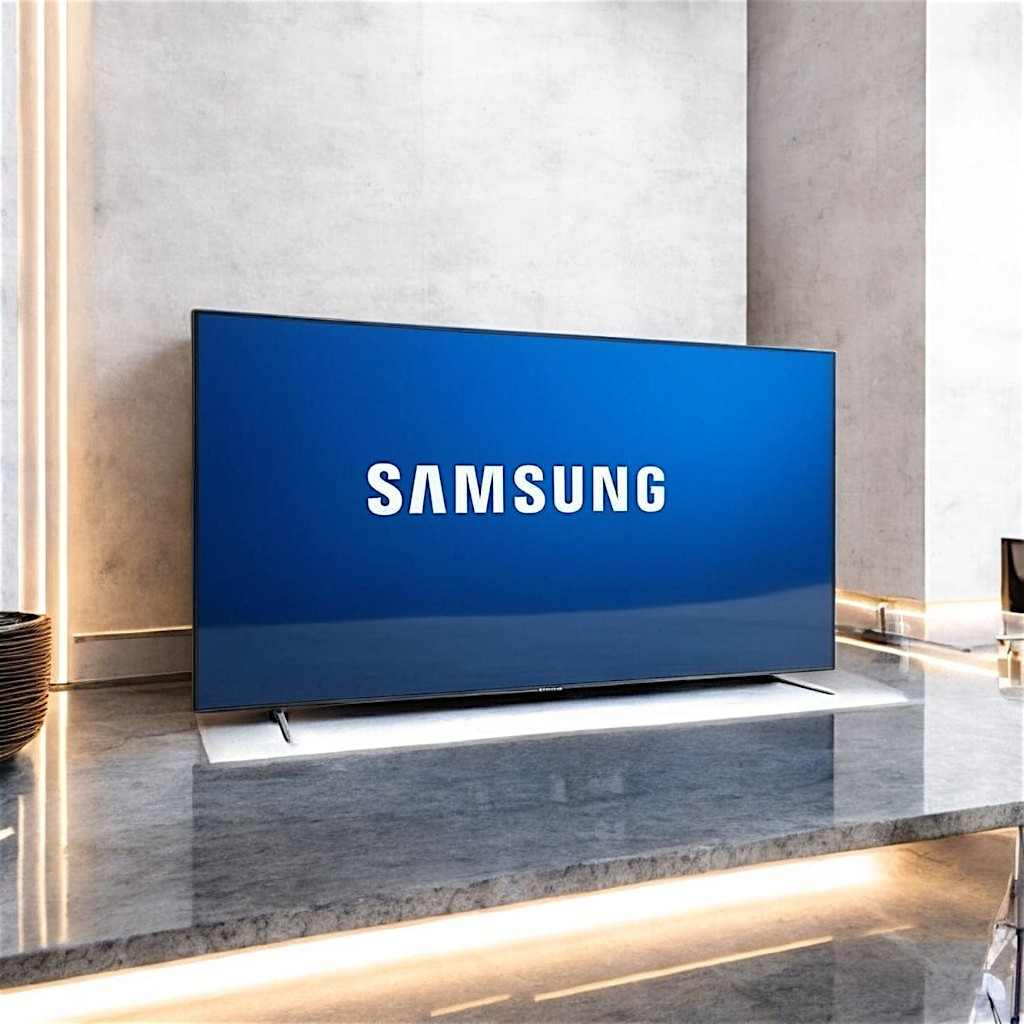 Безрамочний телевізор Samsung 42 дюйма Smart TV 4K UHD DVB-T2 DVB-C Android 14 Голосове управління Bluetooth