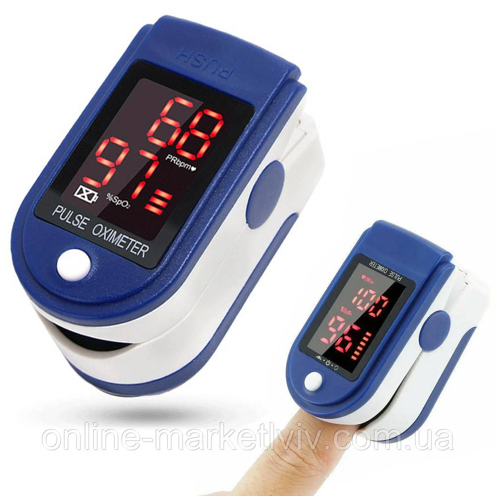 Електронний пульсоксиметр LK87 / Пульсометр / Оксиметр / Прилад для вимірювання рівня кисню, фото 1