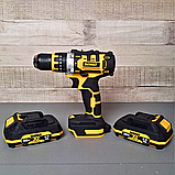 Якісний акумуляторний шуруповерт DeWALT DCD791 Потужний дриль-шуруповерт 36V 6AH Шурупокрут Деволт в кейсі, фото 2