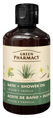 Олія для ванни та душу Green Pharmacy Ветівер і ваніль 250 мл