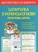 Діагностика на відмінно. Шпаргалка з української мови 1- 4 клас. НУШ 2022 (Весна) Гребінка Л. О. / ВЕСНА
