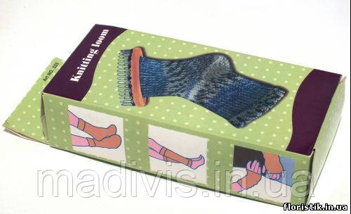 Пристосування для в'язання шкарпеток і мітенок М (13,5 х 5 см.) Knitting loom - фото 2 - id-p284430935