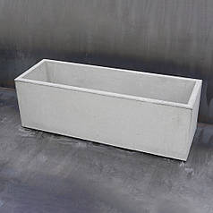 Квітник бетонний Лісабон 2XL 40x120x40 см, вуличний садовий