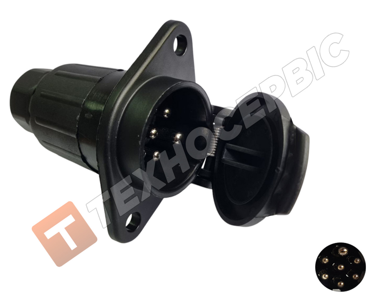 Електророз'єм причепа N-type 24v 7pin розетка ( Турція) 1875898