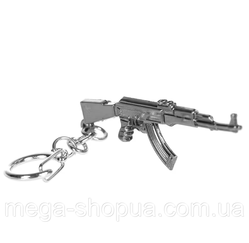 Брелок Чоловічий Металевий для Ключів "Автомат / Зброя / АК-47 / Counter Strike CS:GO"
