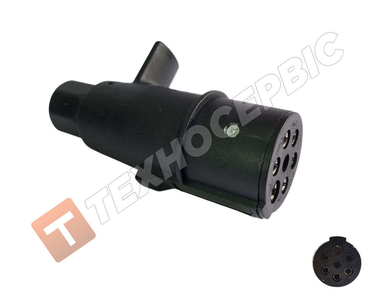Електророз'єм причепа N-type 24v 7pin вилка (Турція) 8JA008084001