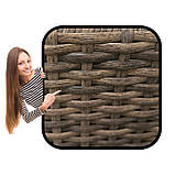 Набір садових меблів з подушками XL-NM-04 JASNY BRAZ СВІТЛО КОРИЧНЕВИЙ Садові меблі стіл і 2 крісла, фото 7