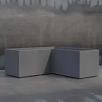Вазон бетонний Лісабон А2XL 40x100/100x40 см, вуличний садовий, фото 3