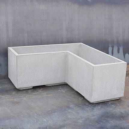 Вазон бетонний Лісабон А2XL 40x100/100x40 см, вуличний садовий, фото 1