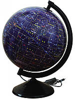 Глобус Зоряного неба лакований, з підсвічування, укр., 26 cм / ІПТ