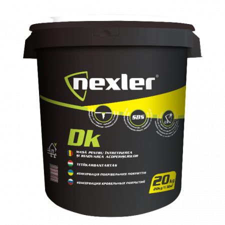 Мастика бітумно-каучукова на основі розчинників NEXLER DK, 20 кг, фото 1