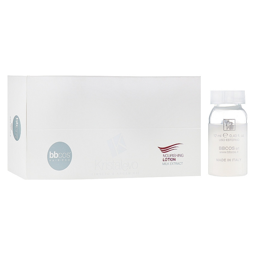 Лосьйон живильний для волосся в ампулах BBcos Kristal Evo Nourishing Lotion 12 мл