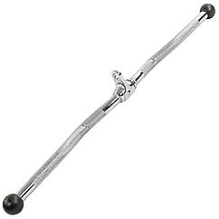 Ручка для тяги на трицепс і біцепс із широким хватом W-подібна хромована Zelart 5146 довжина 70 см