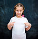 Футболка біла дитяча підліткова, Футболки дитячі білі під друк, фото 5