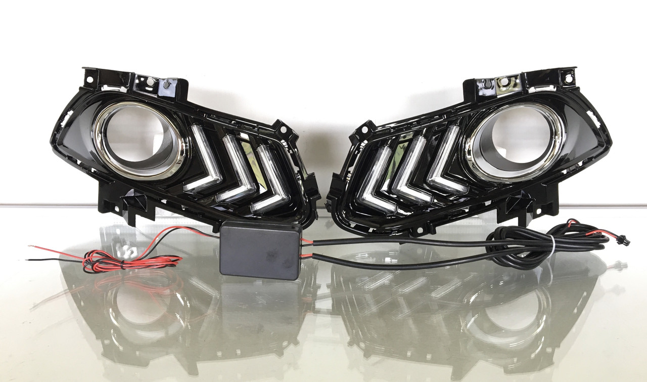 Комплект накладок птф DRL для Ford Fusion 2013-2016 Led ДХО з проведенням під'єднання
