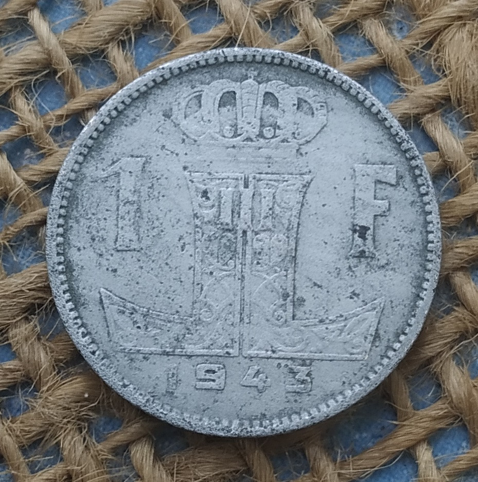 1 франк 1943 року. Бельгiя