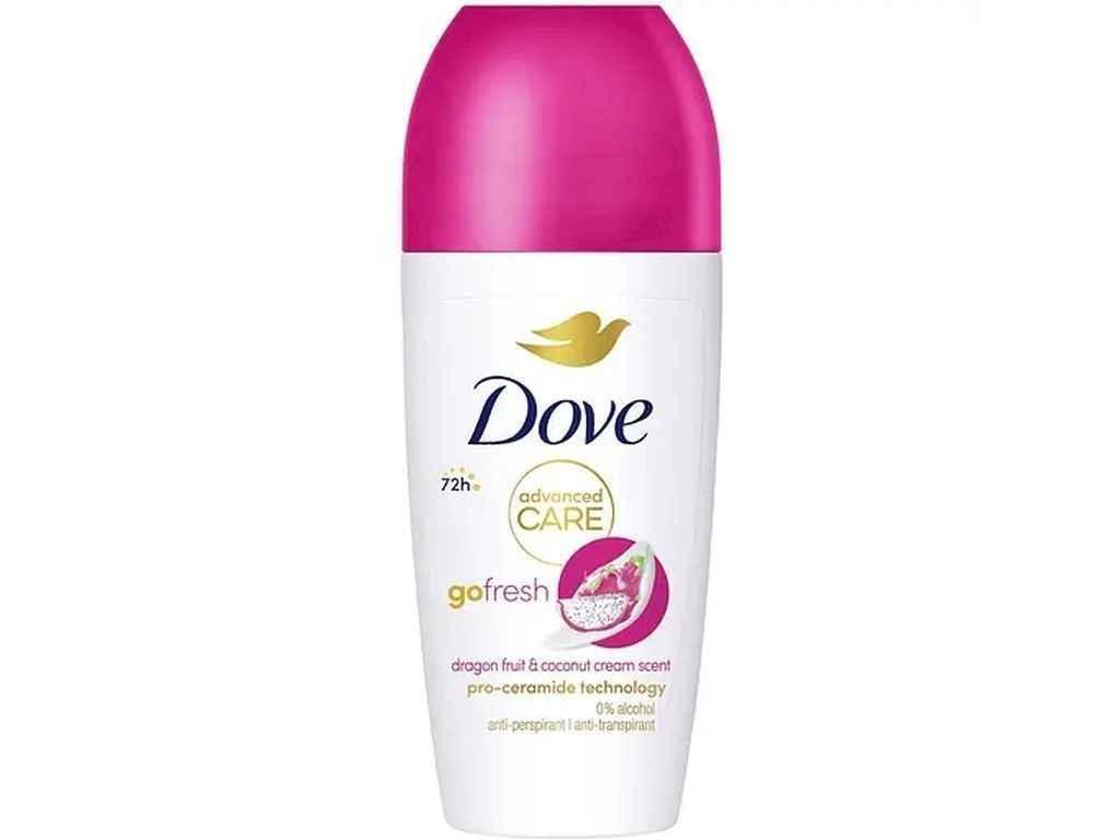 Антиперспірант роликовий 50мл Пітахая та кокосові вершки 72 години ТМ DOVE, фото 1