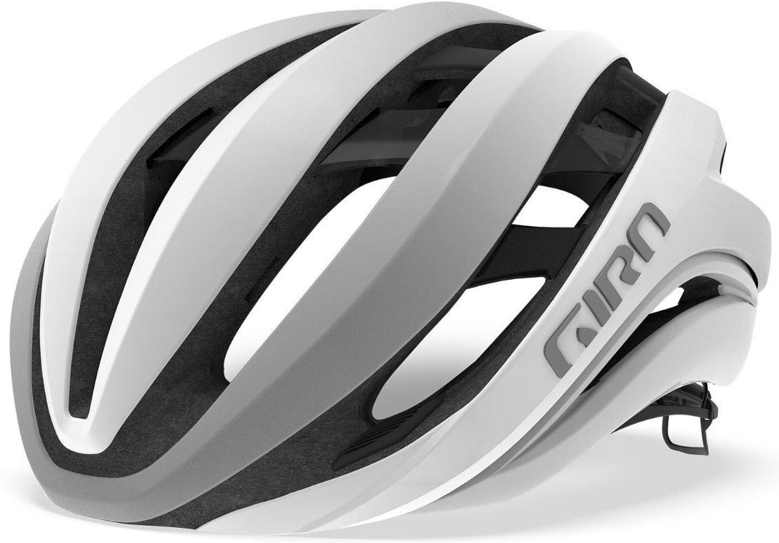 Велошлем Giro Aether MIPS мат.біл/срібл M/55-59см (GT)