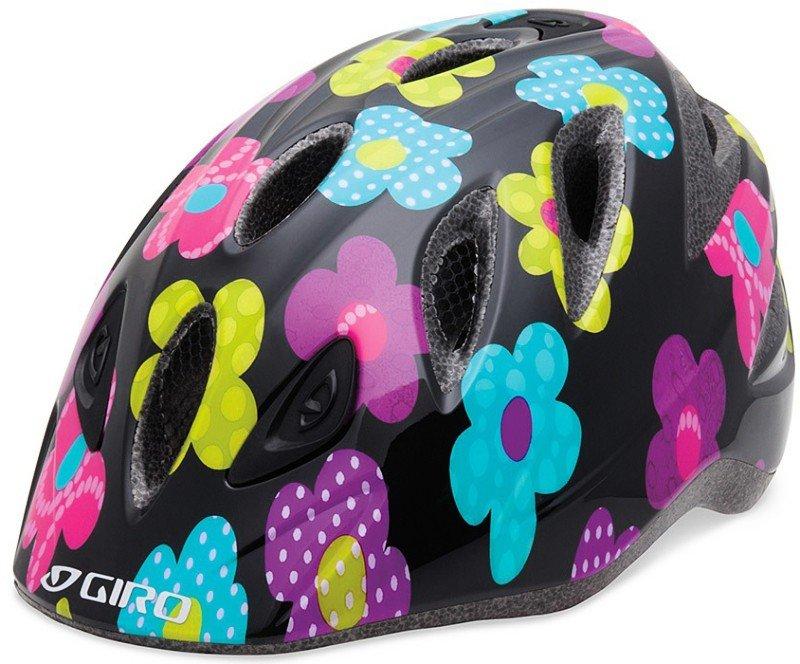 Велошлем Giro Rascal чорн/рож квіти ML/50-54см (GT)