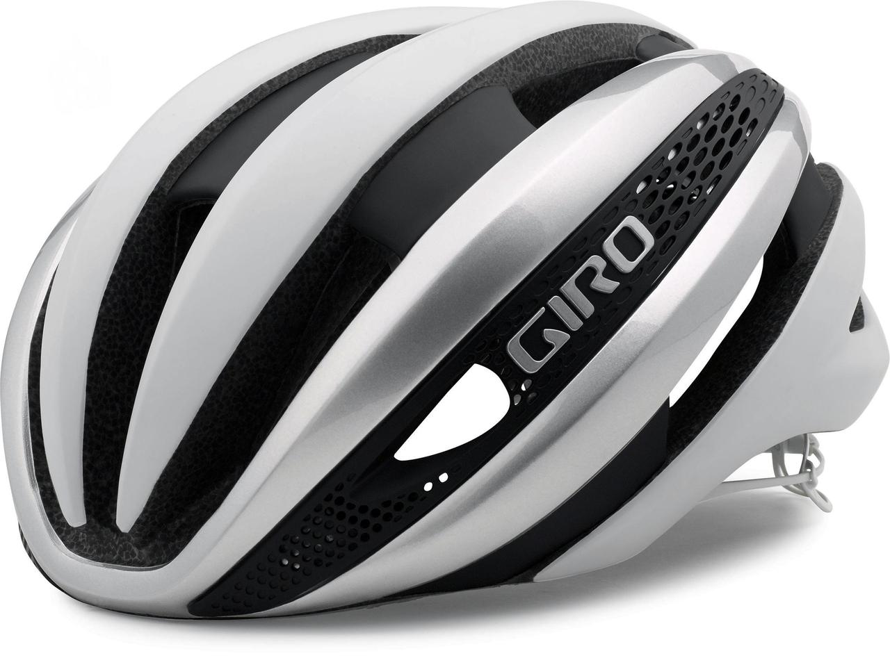 Велошлем Giro Synthe мат.біл/срібл M/55-59см (GT)
