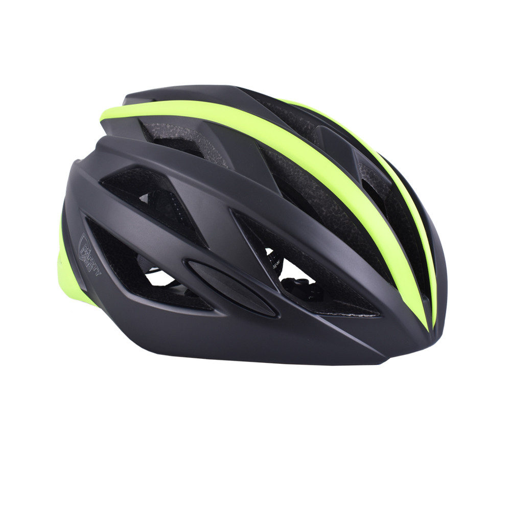Велошлем Safety Labs Xeno мат.чорн/жовт M/54-58см (GT)