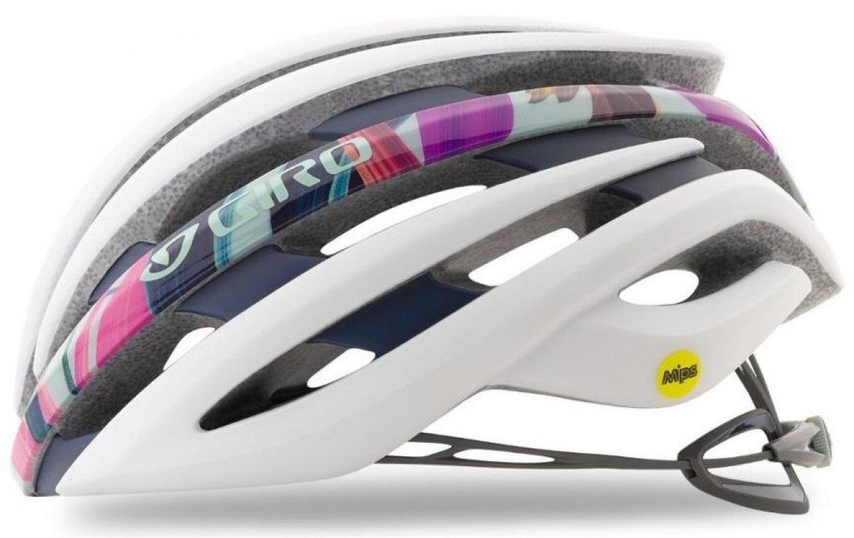 Велошлем жін Giro Ember MIPS мат.біл/квіт M/55-59см (GT)