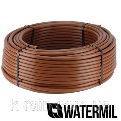 Труба крапельна WATERMIL DRIP PC 2.2 Л/Г/1,2 мм (33 см), коричнева двошарова з компенсацеєю бухта 100 м