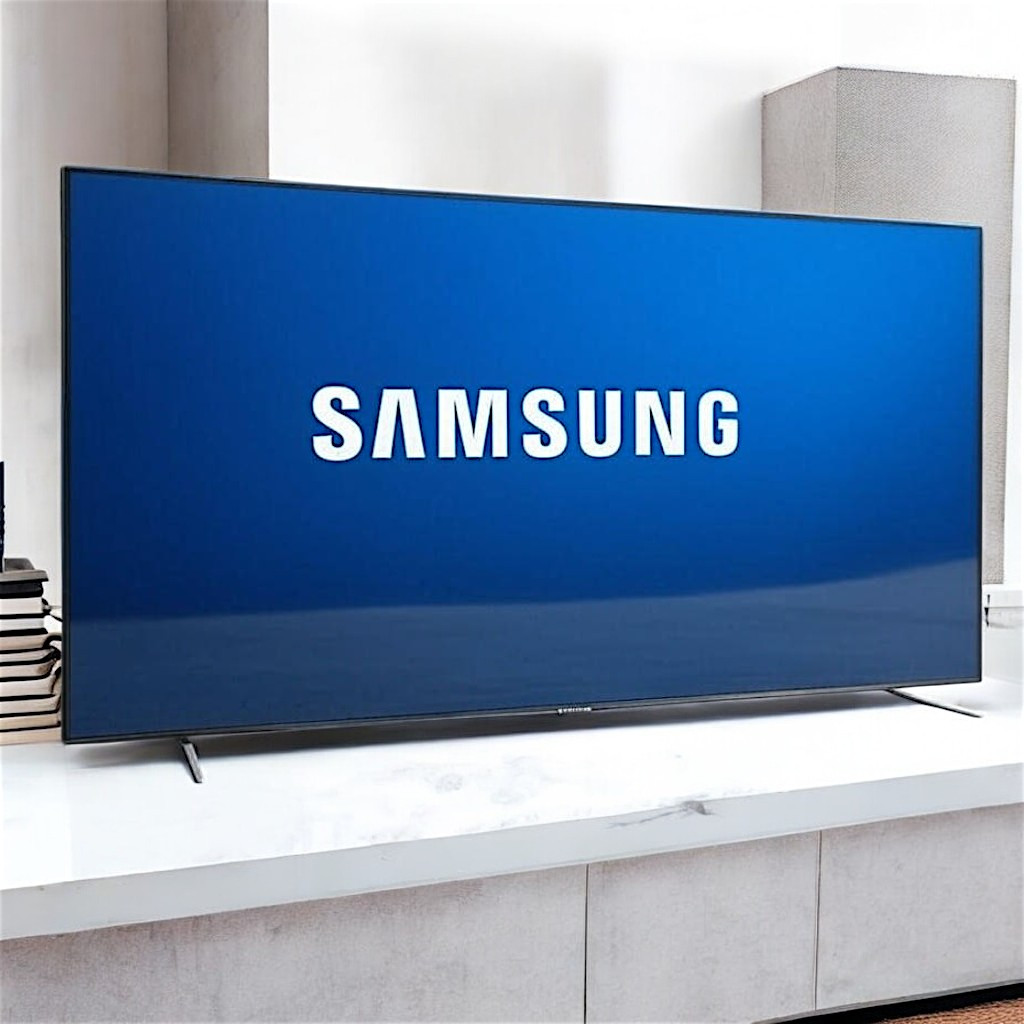 Телевізор смарт 55 дюймів Samsung DVB-T2 DVB-C Android 14 Bluetooth Голосове управління Телевізор 4K UltraHD