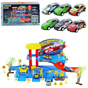 Іграшковий Гараж 2 поверхи з машинками, 30 деталей 7158-8 G-Rich