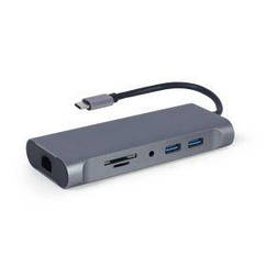 Док-станція Cablexpert USB-C 7-в-1 (A-CM-COMBO7-01)
