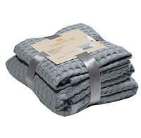 Рушник 75х150см вафельний Ярослав сірий