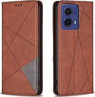 Чохол книжка SHLab Prisma Motorola Moto G85 Brown