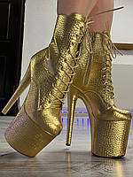 Стрипы ботинки Золото 38