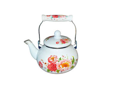 Чайник для плити 2,5л емальований Квіти EB-12605 ТМ EDENBERG FG