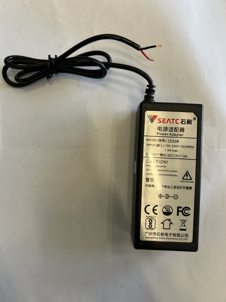Новий блок живлення 12В 12V 3A 36W, фото 1