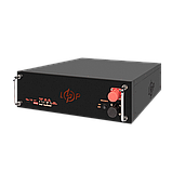 Акумулятор LP LiFePO4 51.2V - 100 Ah (5120Wh) (BMS SP 100A/50А) RM RS485/CAN LCD BL, фото 5