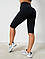 Стягуючі жіночі еластичні спортивні велосипедки з високою посадкою в рубчик велотреки з пуш ап чорні S, фото 2