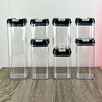 Набір контейнерів для зберігання сипких круп 14 предметів, ємність із вакуумною кришкою, органайзери для кухні