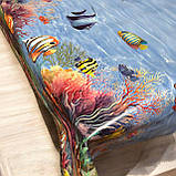 Скатертина-клейонка «Декорама Море» 140 см — на метраж, малюнок підводний світ, фото 4