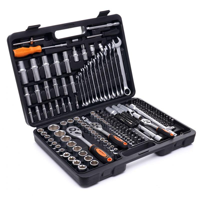 Набір інструментів 219 шт. торцеві ключі Kraft&Dele KD10470, фото 1