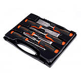 Набір столярних стамесок 250 мм 6-38 мм для різьблення по дереву 6 шт Kraft&Dele KD11772, фото 10