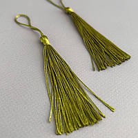 Декоративні китиці для рукоділля 13 см - хакі