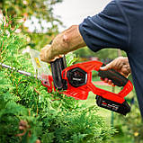 Акумуляторний тример для стрижки живоплоту з лазерним різанням 20 в Maltec 111400, фото 3