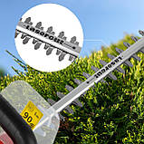 Акумуляторний тример для стрижки живоплоту з лазерним різанням 20 в Maltec 111400, фото 8