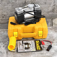 Якісний автомобільний компресор DeWalt  з набором інструментів Потужний повітряний компресор Деволт 72л/хв 12V 30A