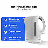 Електрочайник білий Clatronic WK 3462, фото 2