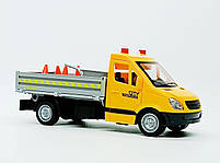 Машинка Wenyi Дорожня служба з дорожніми знаками, 25 см, жовта WY593A, фото 4