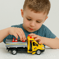 Машинка Wenyi Дорожня служба з дорожніми знаками, 25 см, жовта WY593A, фото 6