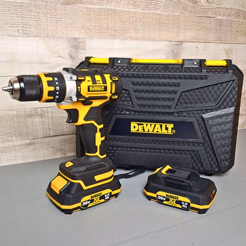 Ударний дриль-шуруповерт 36V 6AH DeWALT DCD996P1 Акумуляторний шуруповерт в кейсі Професійний шуруповерт, фото 1